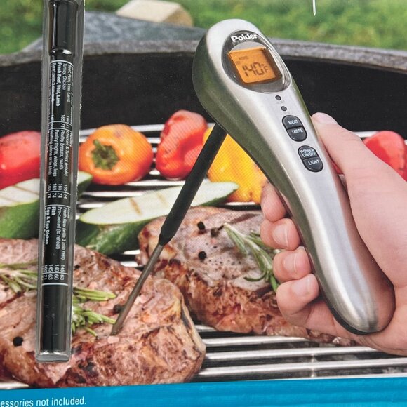 POLDER Safe Serve Deluxe Instant Read Thermometer 10 inch Probe - Picture 9 of 11